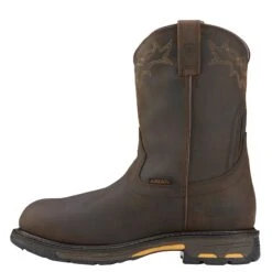Ariat Boots: Men's 10001200 EH Pull-On Composite Toe Workhog Boots -Boots Hub Shop 10001200 side