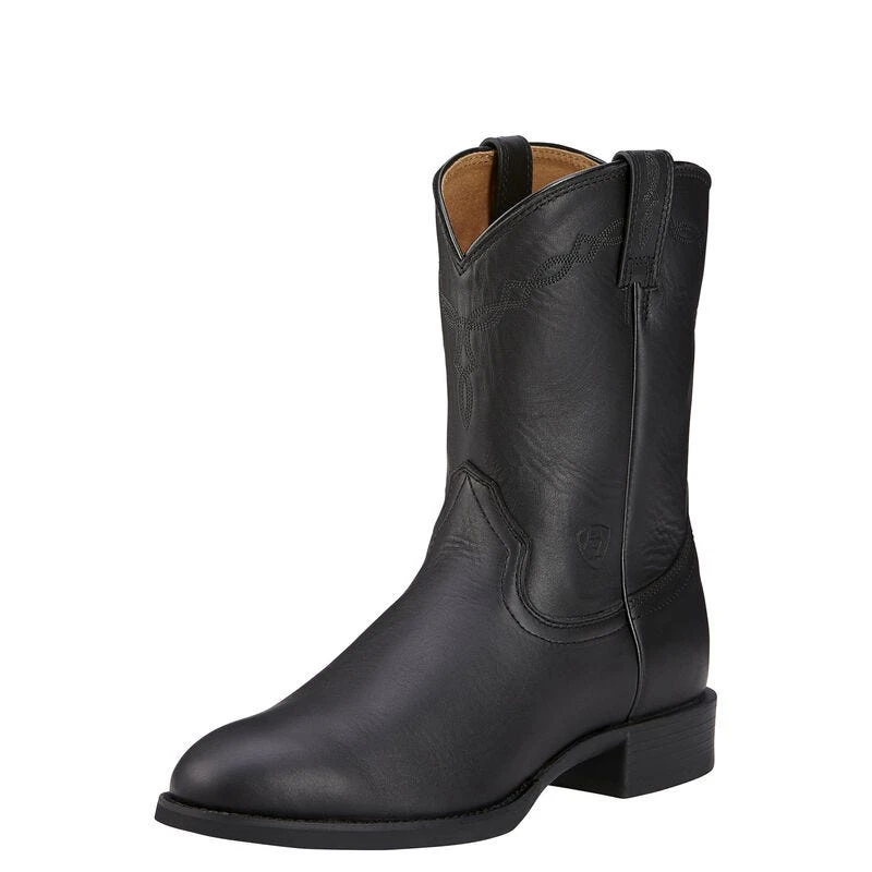 Ariat Boots: Men's 10002280 Black Heritage Roper Cowboy Boots 1 Ariat Boots: Men's 10002280 Black Heritage Roper Cowboy Boots