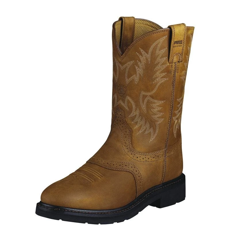 Ariat Boots: Men's 10002304 Aged Bark Slip-Resistant Cowboy Boots 1 Ariat Boots: Men's 10002304 Aged Bark Slip-Resistant Cowboy Boots