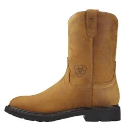 Ariat Boots: Men's 10004986 Sierra Brown Slip-Resistant Wellington Work Boots -Boots Hub Shop 10004986 side