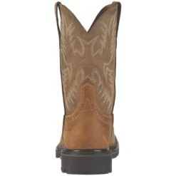 Ariat Boots: Men's Brown 10010134 Steel Toe Heat-Resistant EH Cowboy Boots -Boots Hub Shop 10010134 heel