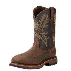 Ariat Boots: Men's 10017420 Composite Waterproof Square Toe Pull On WorkHog Boots -Boots Hub Shop 10017420
