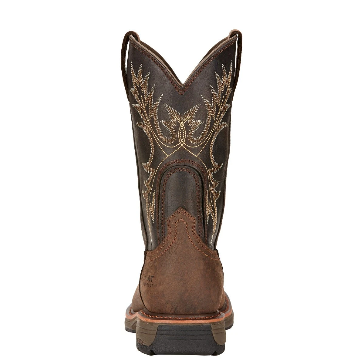 Ariat Boots: Men's 10017436 Brown WorkHog Wide H20 11" Waterproof Pull On Work Boots 3 Ariat Boots: Men's 10017436 Brown WorkHog Wide H20 11" Waterproof Pull On Work Boots - Image 3