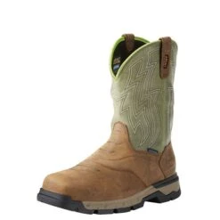 Ariat Boots: Men's 10021486 Composite Waterproof Western Pull On Rebar Boots -Boots Hub Shop 10021486