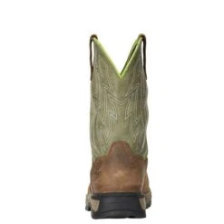 Ariat Boots: Men's 10021486 Composite Waterproof Western Pull On Rebar Boots -Boots Hub Shop 10021486 heel