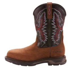 Ariat Boots: Men's 10024968 Brown WorkHog XT Carbon Toe 11" Waterproof Pull On Work Boots -Boots Hub Shop 10024968 side