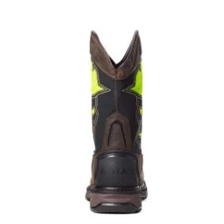 Ariat Boots: Men's 10035881 Iron Coffee WorkHog XT VentTEK Bold Waterproof Carbon Toe Work Boot -Boots Hub Shop 10035881 heel