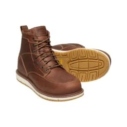 Keen Utility Boots: Men's 1020055 Gingerbread Gum Aluminum Toe 6" San Jose EH Work Boot -Boots Hub Shop 1020055 pps 1 edit