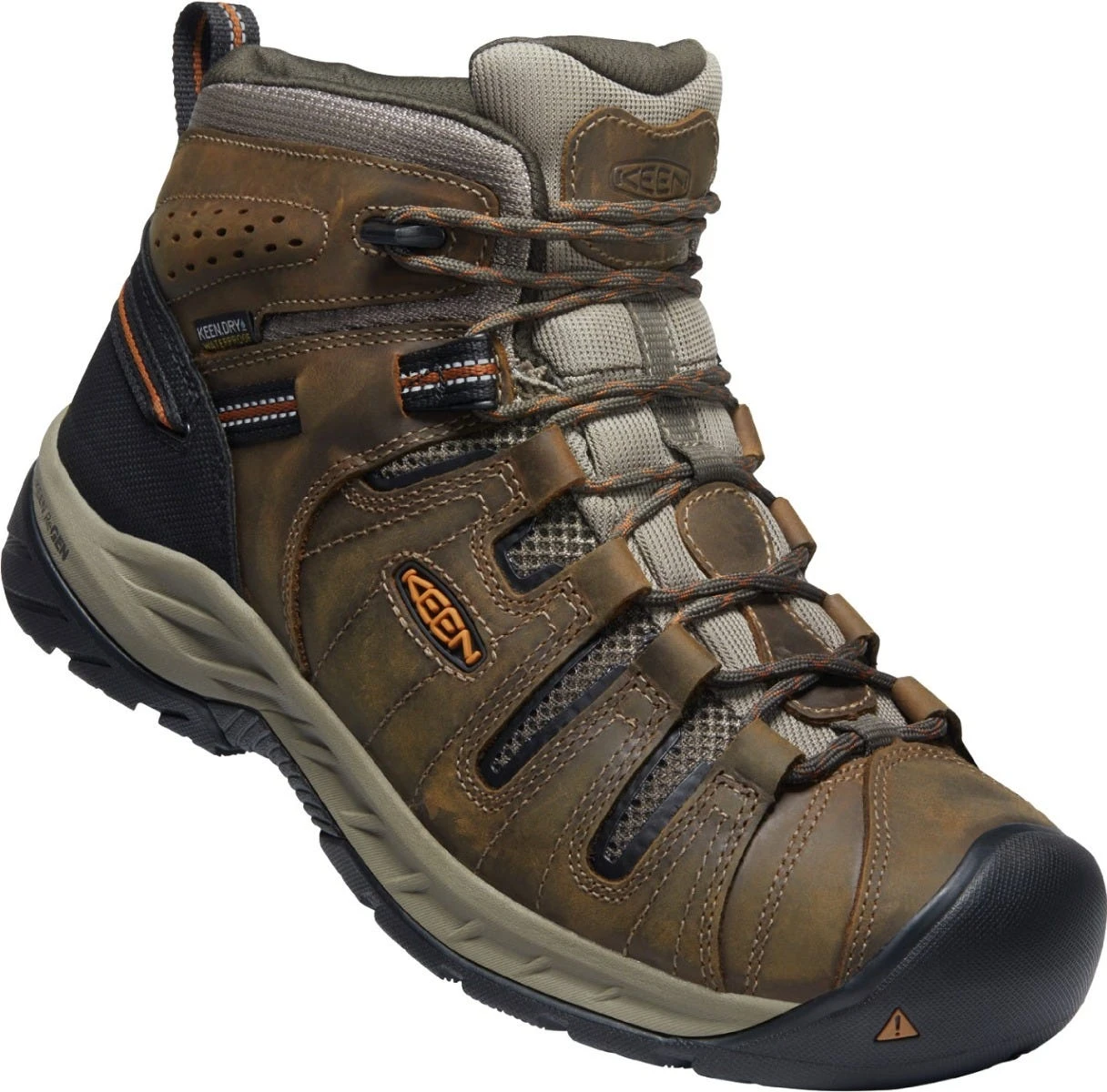 Keen Utility: Men's 1025613 Black Olive Brindle Flint II Mid Soft Toe Waterproof Work Boot 1 Keen Utility: Men's 1025613 Black Olive Brindle Flint II Mid Soft Toe Waterproof Work Boot
