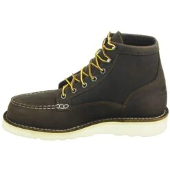 Danner Boots: Men's Brown Moc Toe 15563 Bull Run Soft Toe Work Boots -Boots Hub Shop 15563 4 1
