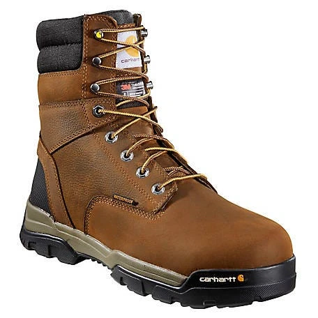 Carhartt Boots: Men's CME8347 Brown Oil Tanned Ground Force 8-Inch Composite Toe Work Boot 1 Carhartt Boots: Men's CME8347 Brown Oil Tanned Ground Force 8-Inch Composite Toe Work Boot