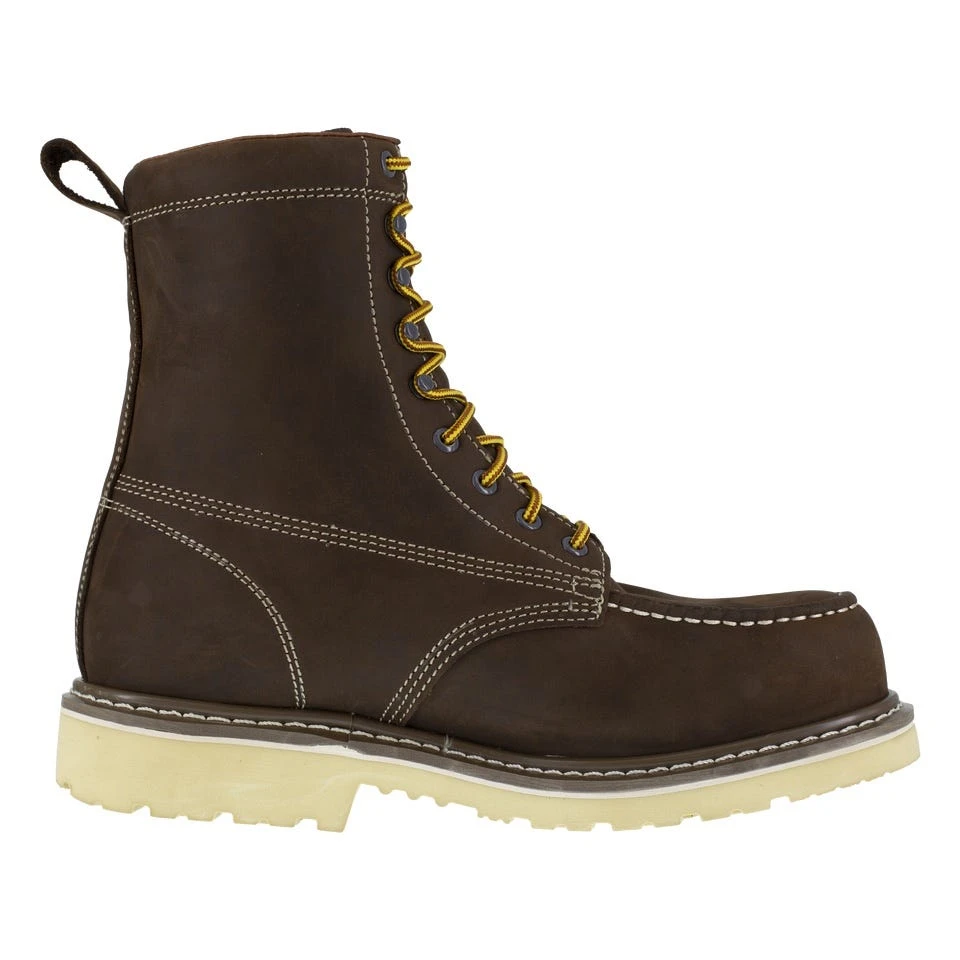 Iron Age Boots: Men's IA5082 BRN Brown 8" Wedge Work Boot, Comp Toe 2 Iron Age Boots: Men's IA5082 BRN Brown 8" Wedge Work Boot, Comp Toe - Image 2