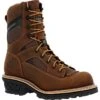 Georgia Boots: Men's GB00617 Brown Composite Toe 9" Waterproof LTX Logger Work Boot