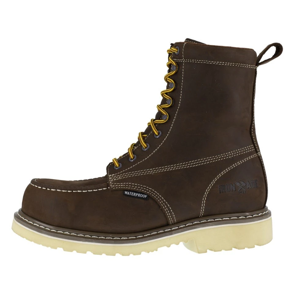 Iron Age Boots: Men's IA5082 BRN Brown 8" Wedge Work Boot, Comp Toe 4 Iron Age Boots: Men's IA5082 BRN Brown 8" Wedge Work Boot, Comp Toe - Image 4