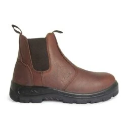 Genuine Grip Boots: Men's 6041 Brown Composite Toe Hercules Twin-Gore Pull On Work Boot -Boots Hub Shop 6041 2 1