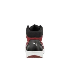 Puma Shoes: Men's 630055 Black White Red Composite Toe Mid EH Frontcourt Heritage Work Shoe -Boots Hub Shop 630050 frontcourt blk wht red mid back webcopn5rvoetpri 1 edit