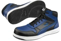 Puma Shoes: Men's 630075 Blue Black Composite Toe Mid Frontcourt Heritage Work Shoe -Boots Hub Shop 630070 frontcourt blue blk mid pair