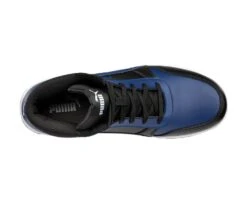Puma Shoes: Men's 630075 Blue Black Composite Toe Mid Frontcourt Heritage Work Shoe -Boots Hub Shop 630070 frontcourt blue blk mid top