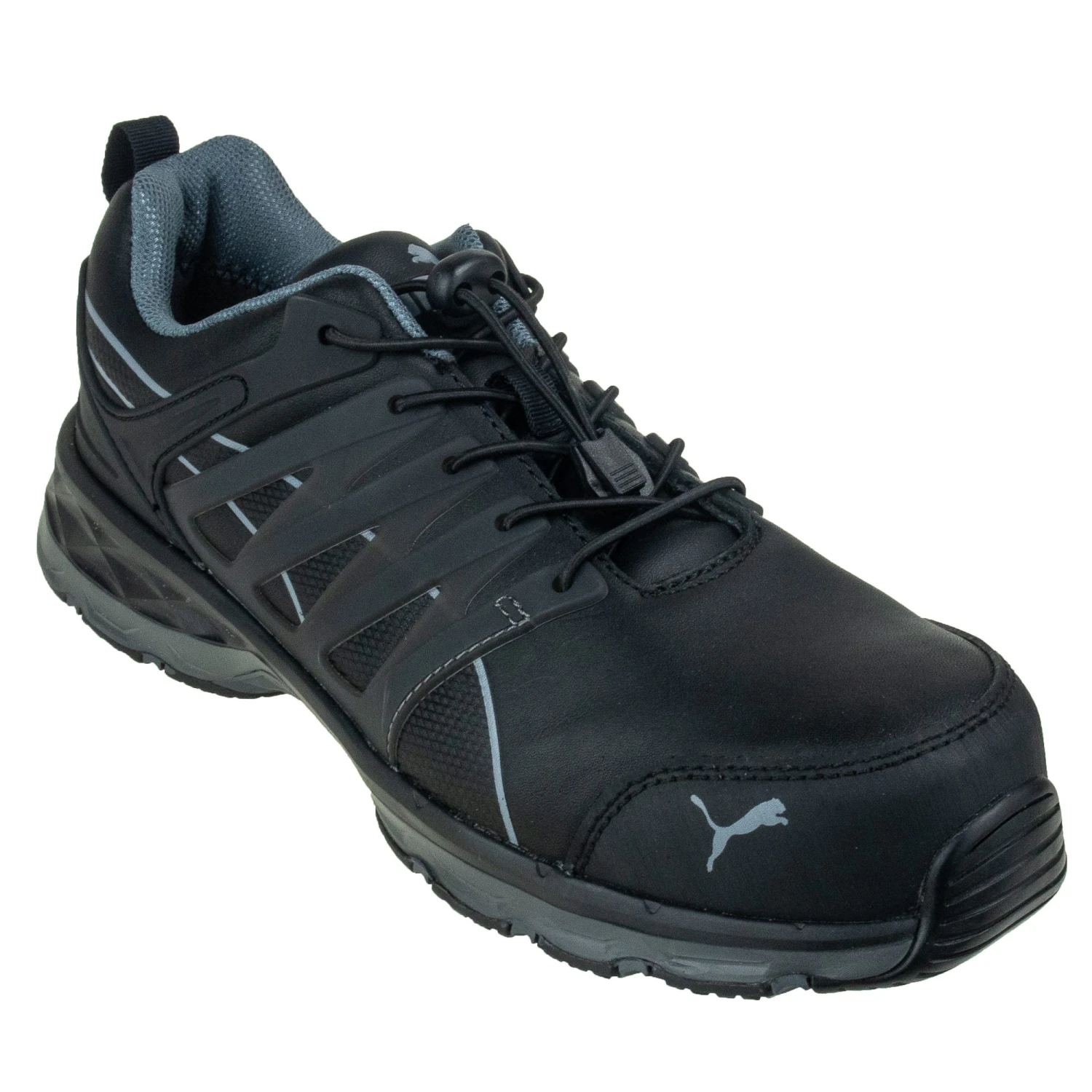 Puma Safety 643845 Men's Velocity 2.0 Black Fiberglass Toe Work Shoes 1 Puma Safety 643845 Men's Velocity 2.0 Black Fiberglass Toe Work Shoes