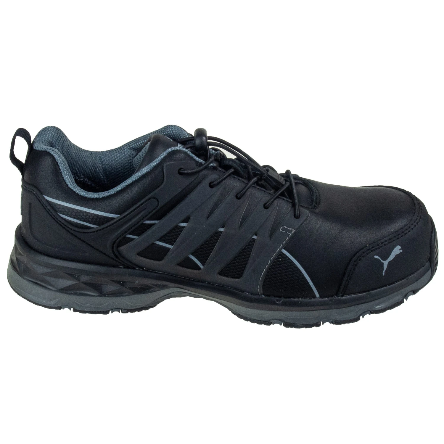 Puma Safety 643845 Men's Velocity 2.0 Black Fiberglass Toe Work Shoes 2 Puma Safety 643845 Men's Velocity 2.0 Black Fiberglass Toe Work Shoes - Image 2