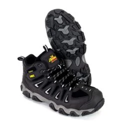 Thorogood Boots: Men's 804-6490 Black Crosstrex I-Met Steel Toe Hiker Work Boot 7 Thorogood Boots: Men's 804-6490 Black Crosstrex I-Met Steel Toe Hiker Work Boot -Boots Hub Shop 6490 3edit