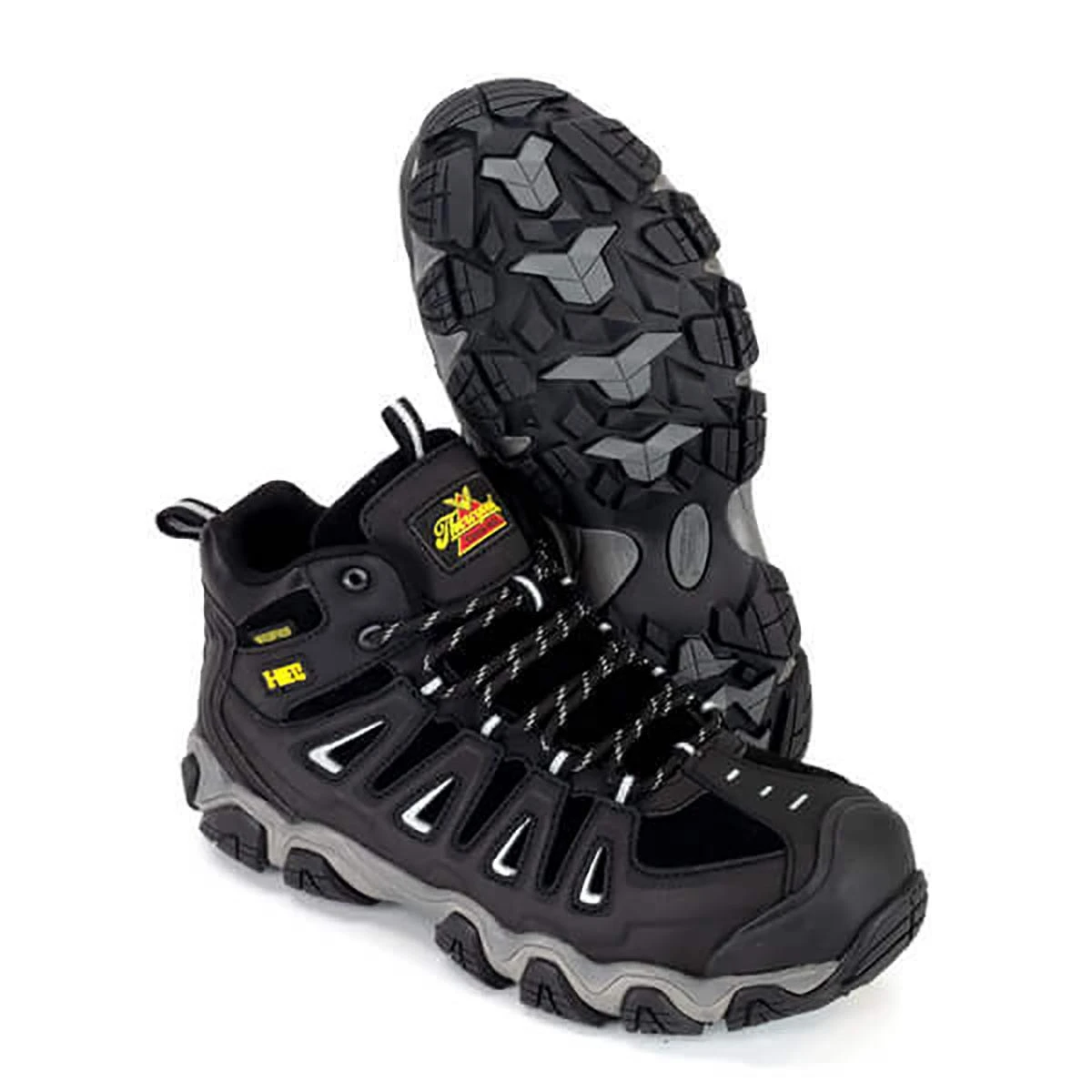 Thorogood Boots: Men's 804-6490 Black Crosstrex I-Met Steel Toe Hiker Work Boot 3 Thorogood Boots: Men's 804-6490 Black Crosstrex I-Met Steel Toe Hiker Work Boot - Image 3