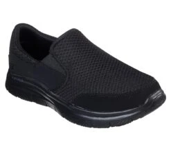 Skechers Shoes: Men's 77048 BBK Black Flex Advantage - Mcallen Slip Resistant Athletic Shoe -Boots Hub Shop 77048 bbk