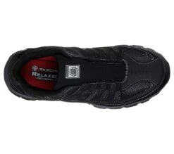 Skechers Shoes: Men's 77161 BLK Black Cankton-Ebbitt Steel Toe Athletic Shoe -Boots Hub Shop 77161 blk b