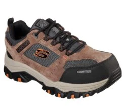 Skechers Shoes: Men's 77183 BRBK Brown Black Greetah Composite Toe Athletic Shoe 9 Skechers Shoes: Men's 77183 BRBK Brown Black Greetah Composite Toe Athletic Shoe -Boots Hub Shop 77183 brbk