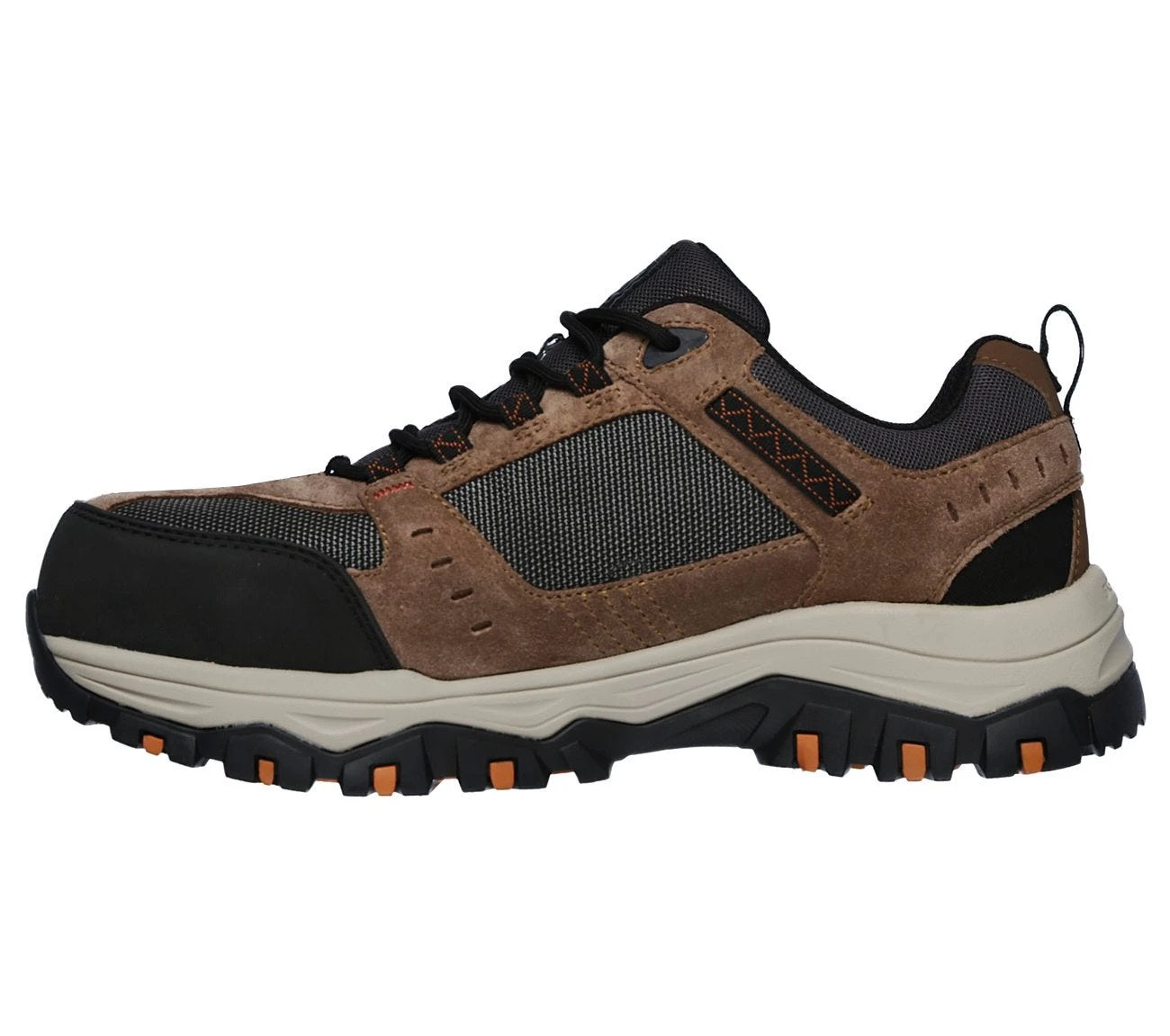 Skechers Shoes: Men's 77183 BRBK Brown Black Greetah Composite Toe Athletic Shoe 2 Skechers Shoes: Men's 77183 BRBK Brown Black Greetah Composite Toe Athletic Shoe - Image 2