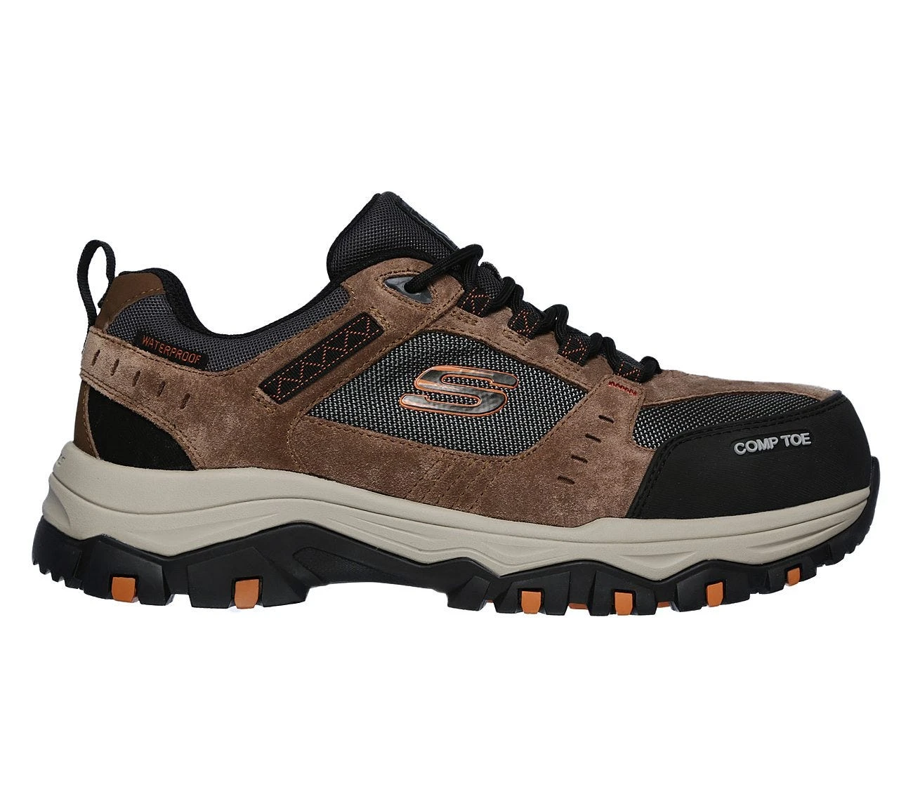 Skechers Shoes: Men's 77183 BRBK Brown Black Greetah Composite Toe Athletic Shoe 1 Skechers Shoes: Men's 77183 BRBK Brown Black Greetah Composite Toe Athletic Shoe