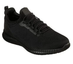Skechers Shoes: Men's 77188 BLK Black Cessnock Slip Resistant Athletic Shoe -Boots Hub Shop 77188 blk