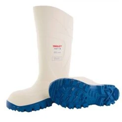 Tingley Boots: Unisex 77258 White Blue Steplite 15 IN Steel Toe Waterproof PVC Boot -Boots Hub Shop 77258