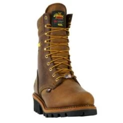Thorogood Boots: Men's 804-3554 Brown CrazyHorse Insulated Steel Toe Logger Work Boot -Boots Hub Shop 804 3554 3 416x416 1
