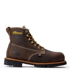 Thorogood Boots: Men's 814 4514 Brown Soft Toe USA Made American Heritage Waterproof Insulated Crazyhorse Work Boot -Boots Hub Shop 804 4514 2edit 1