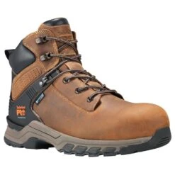Timberland Pro Boots: Men's A1RVS Tan Hypercharge Composite Toe Waterproof Work Boot -Boots Hub Shop a1rvs