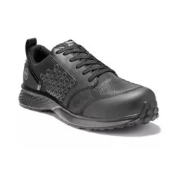 Timberland Pro Shoes: Men's A1ZA2 Black Reaxion Composite Toe Work Shoes