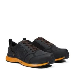 Timberland Pro Shoes: Men's A2123 Black Orange Reaxion Composite Toe Athletic Work Shoe -Boots Hub Shop a2123 4edit
