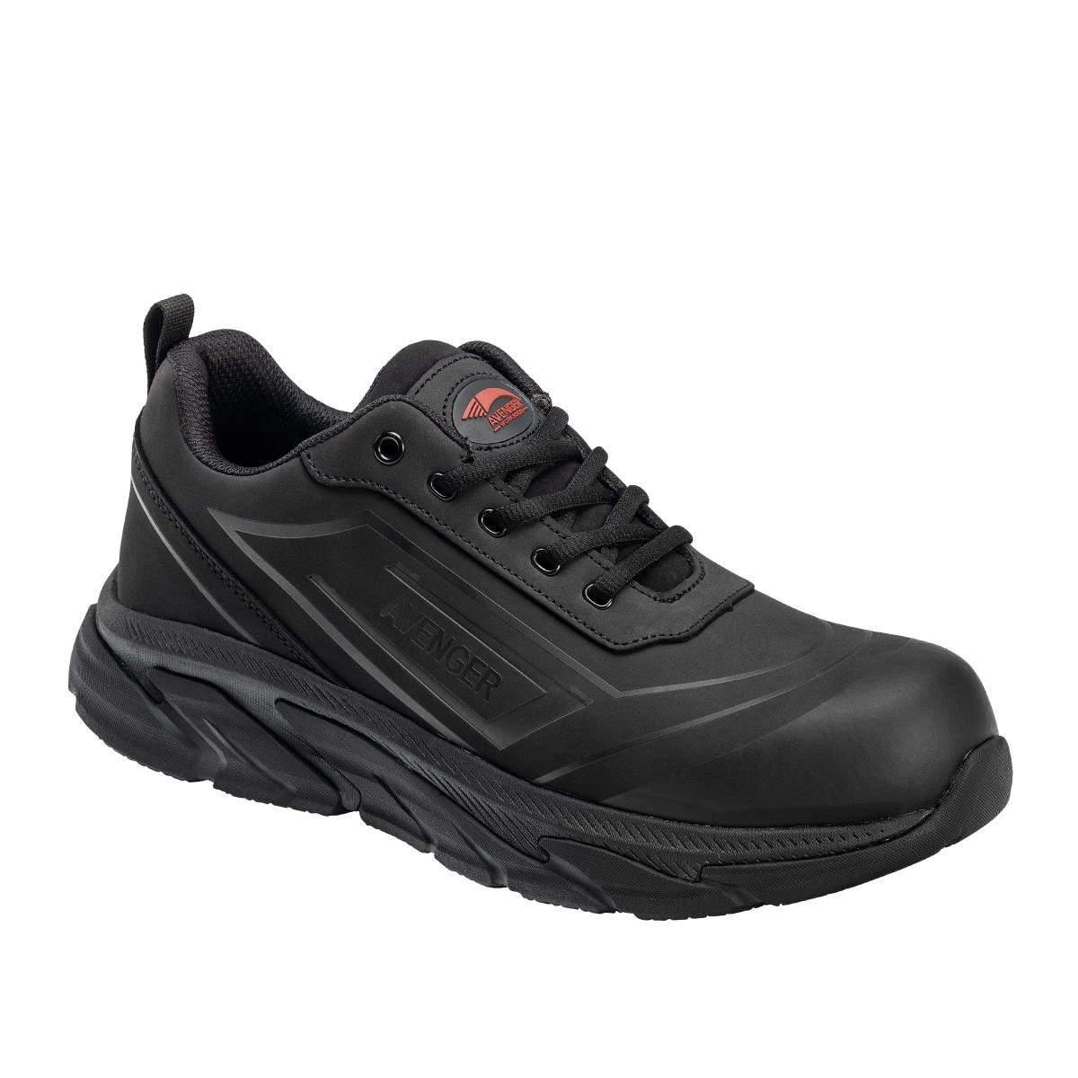 Avenger Shoes: Men's A250 Black Aluminum Toe K4 EH Slip Resistant Oxford Work Shoe 1 Avenger Shoes: Men's A250 Black Aluminum Toe K4 EH Slip Resistant Oxford Work Shoe