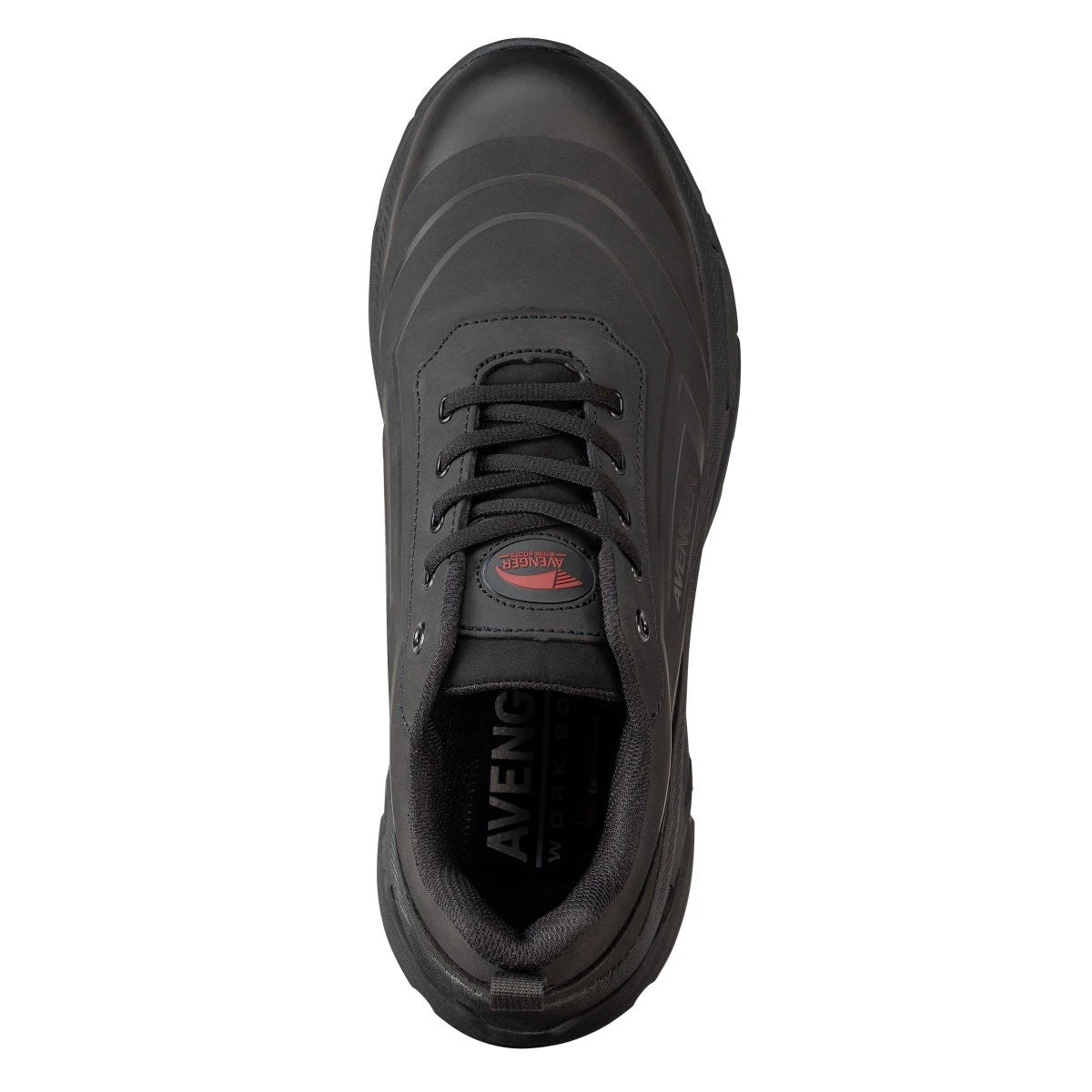 Avenger Shoes: Men's A250 Black Aluminum Toe K4 EH Slip Resistant Oxford Work Shoe 6 Avenger Shoes: Men's A250 Black Aluminum Toe K4 EH Slip Resistant Oxford Work Shoe - Image 6