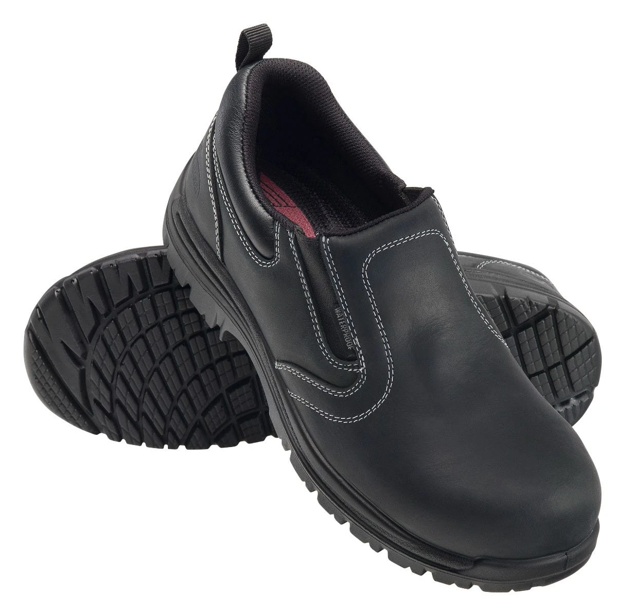 Avenger Shoe: Men's A7109 Foreman Black Composite Toe Waterproof Slip On Shoe 2 Avenger Shoe: Men's A7109 Foreman Black Composite Toe Waterproof Slip On Shoe - Image 2