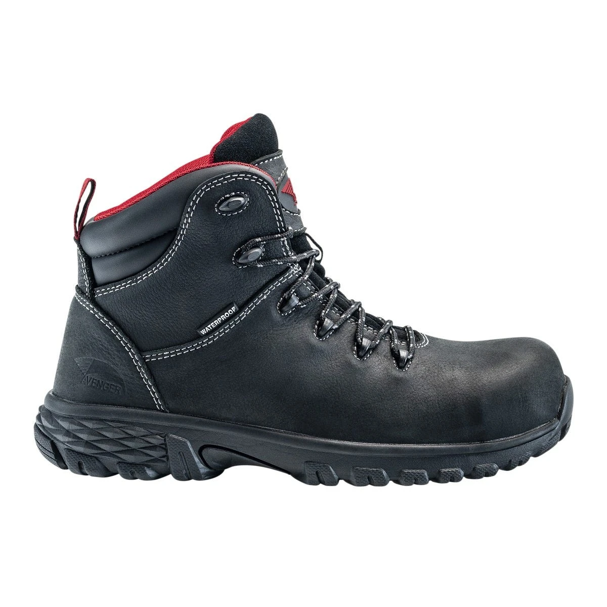 Avenger Boots: Men's A7422 Black Alloy Toe SD10 Waterproof Flight Work Boot 2 Avenger Boots: Men's A7422 Black Alloy Toe SD10 Waterproof Flight Work Boot - Image 2