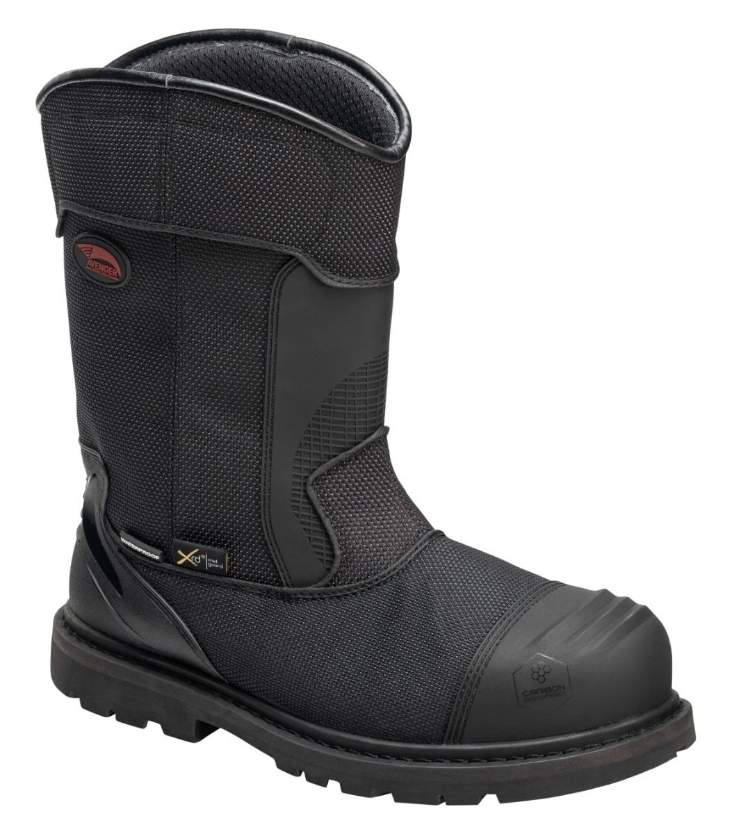 Avenger Boots: Men's A7801 Black Carbon Toe EH PR WP Wellington Boot 1 Avenger Boots: Men's A7801 Black Carbon Toe EH PR WP Wellington Boot