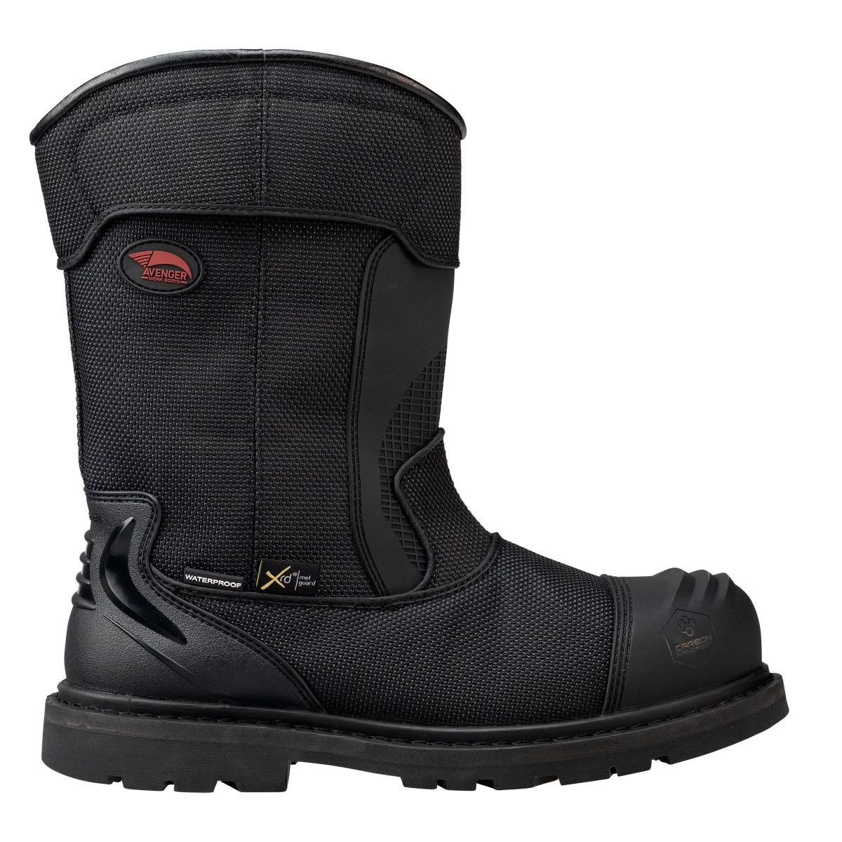 Avenger Boots: Men's A7801 Black Carbon Toe EH PR WP Wellington Boot 2 Avenger Boots: Men's A7801 Black Carbon Toe EH PR WP Wellington Boot - Image 2