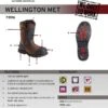 Avenger Boots: Men's A7896 Brown Hammer Wellington Carbon Toe Work Boots