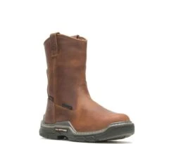 Wolverine Boots: Men's W211169 Peanut Composite Toe Raider Waterproof Met-Guard Wellington Boot