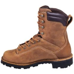 Danner Boots: Men's 17315 EH Brown Waterproof USA-Made Quarry Boots -Boots Hub Shop banner 17315 i 01