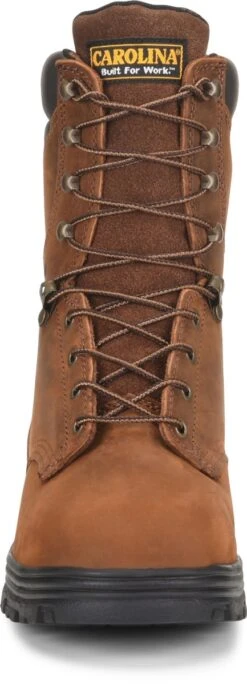 Carolina Boots: Men's CA3524 Steel Toe Brown EH Waterproof Work Boots 10 Carolina Boots: Men's CA3524 Steel Toe Brown EH Waterproof Work Boots -Boots Hub Shop ca3524 500xauto toe 1