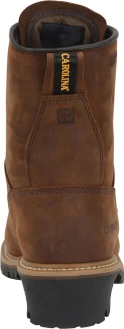 Carolina Boots: Men's Waterproof CA4821 Insulated Logger Boots -Boots Hub Shop ca4821 500xauto heel