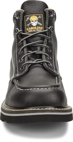Carolina Boots: Men's CA7007 Black Flatiron 6" Moc Wedge Toe Work Boot -Boots Hub Shop ca7007 4